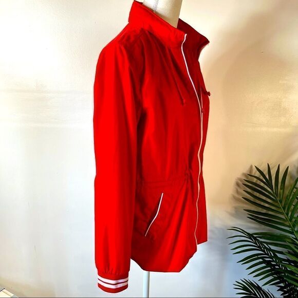 Tommy Hilfiger Rolled Up Hoodie Rain Jacket SMALL - Picture 4 of 16